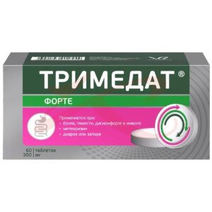 Тримедат форте таблетки пролонгированного действия покрытые пленочной оболочкой 300мг №60. Фото