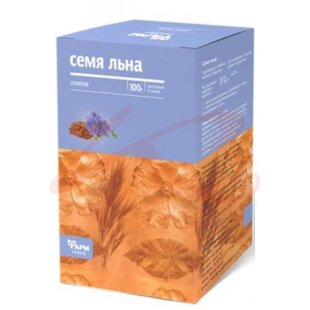 Лен семя (льна) 100г. (бад) чайн.напиток /фармгрупп/. Фото
