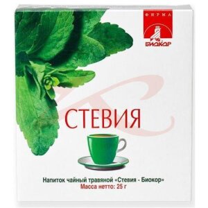 Изображение Стевии листья 25г. (бад) чайн.напиток /биокор/ Стевии листья 25г. (бад) чайн.напиток /биокор/. Фото