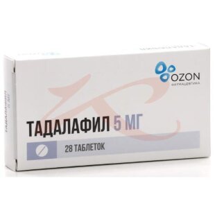 Тадалафил таблетки покрытые пленочной оболочкой 5мг №28. Фото