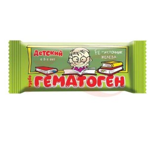 Изображение Гематоген детский плитка 30/35г турбо школьник 3 + Гематоген детский плитка 30/35г турбо школьник 3 +. Фото