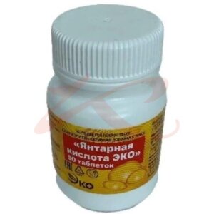 Янтарная кислота эко таблетки 500мг №50. Фото