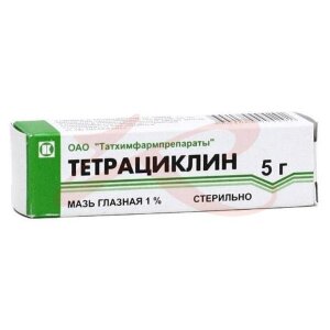 Изображение Тетрациклин мазь глазная 1% 5г Тетрациклин мазь глазная 1% 5г. Фото