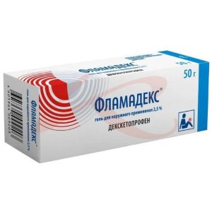 Изображение Фламадекс гель для наружного применения 2,5% 50г Фламадекс гель для наружного применения 2,5% 50г. Фото