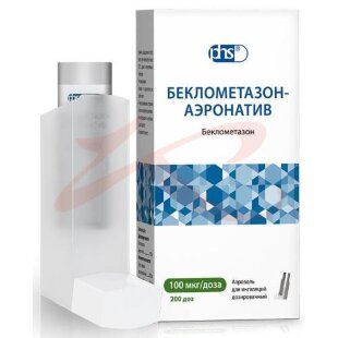 Беклометазон-аэро аэрозоль для ингаляций дозированный 100мкг/доза 200доз. Фото