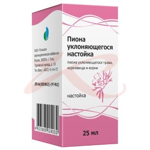 Пиона уклоняющегося  настойка 25мл. Фото