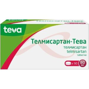 Телмисартан-тева таблетки 80мг №90. Фото
